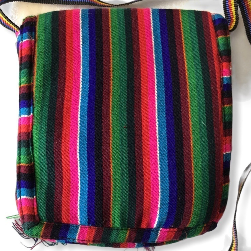 Toni Boho Gypsy Festival Rainbow Fringe Crossbody Bag - Picture 9 of 9